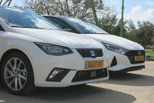 סיאט איביזה מול יונדאי i20